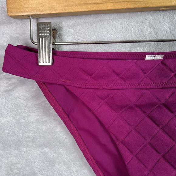 Lululemon Diamond Grid Skimpy Bikini Bottom Size 8 NWT Purple Swimsuit - Picture 4 of 11